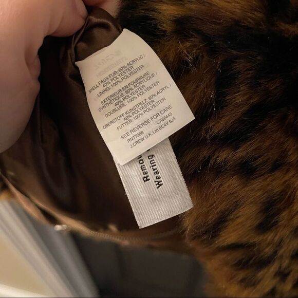 J.Crew Leopard Faux Fur Vest (medium) - Picture 3 of 4